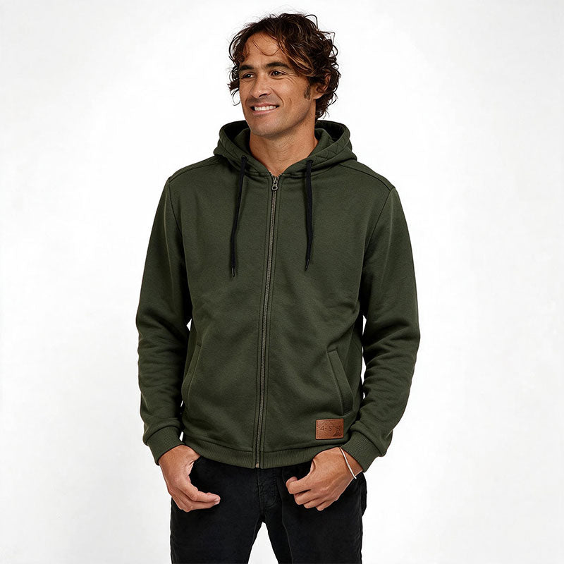 VESTE SWEAT COCOTTE KAKI