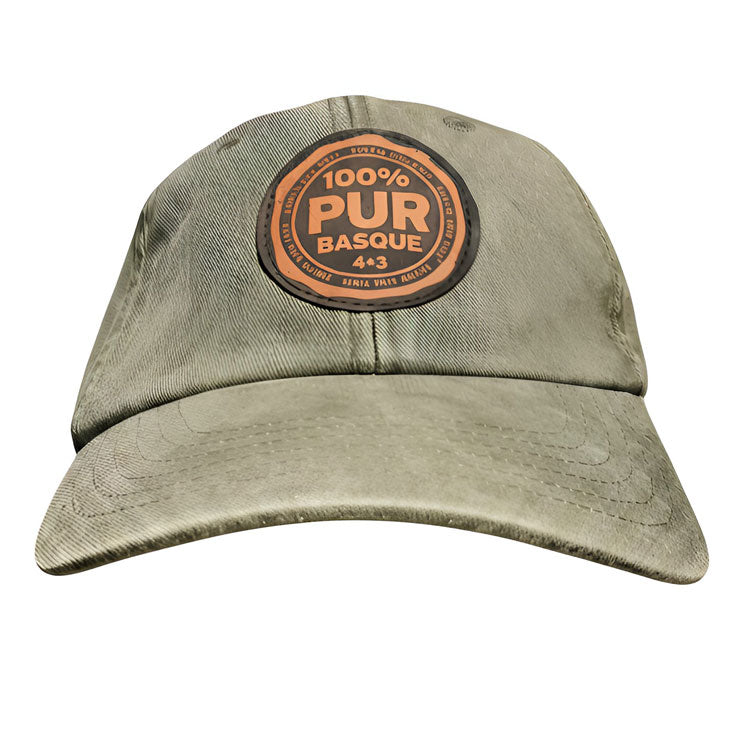CASQUETTE 100% PUR BASQUEOLIVE DELAVE