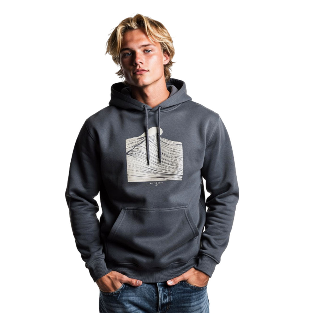 SWEAT CAPUCHE NATURAL GRIS