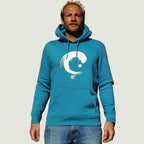 SWEAT CAPUCHE FRONTON VAGUE adriatic blue